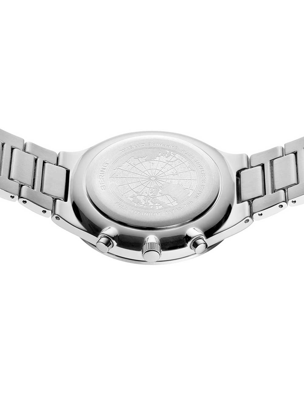 Bering 11743-709 Classic Titanium Chronograph men's watch 40mm 5ATM