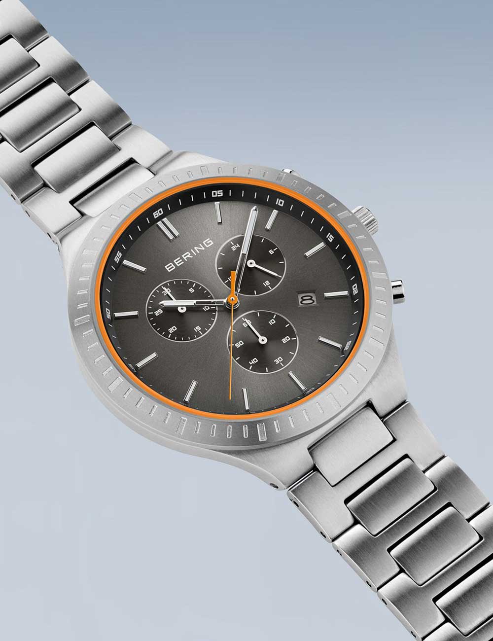 Bering 11743-709 Classic Titanium Chronograph men's watch 40mm 5ATM