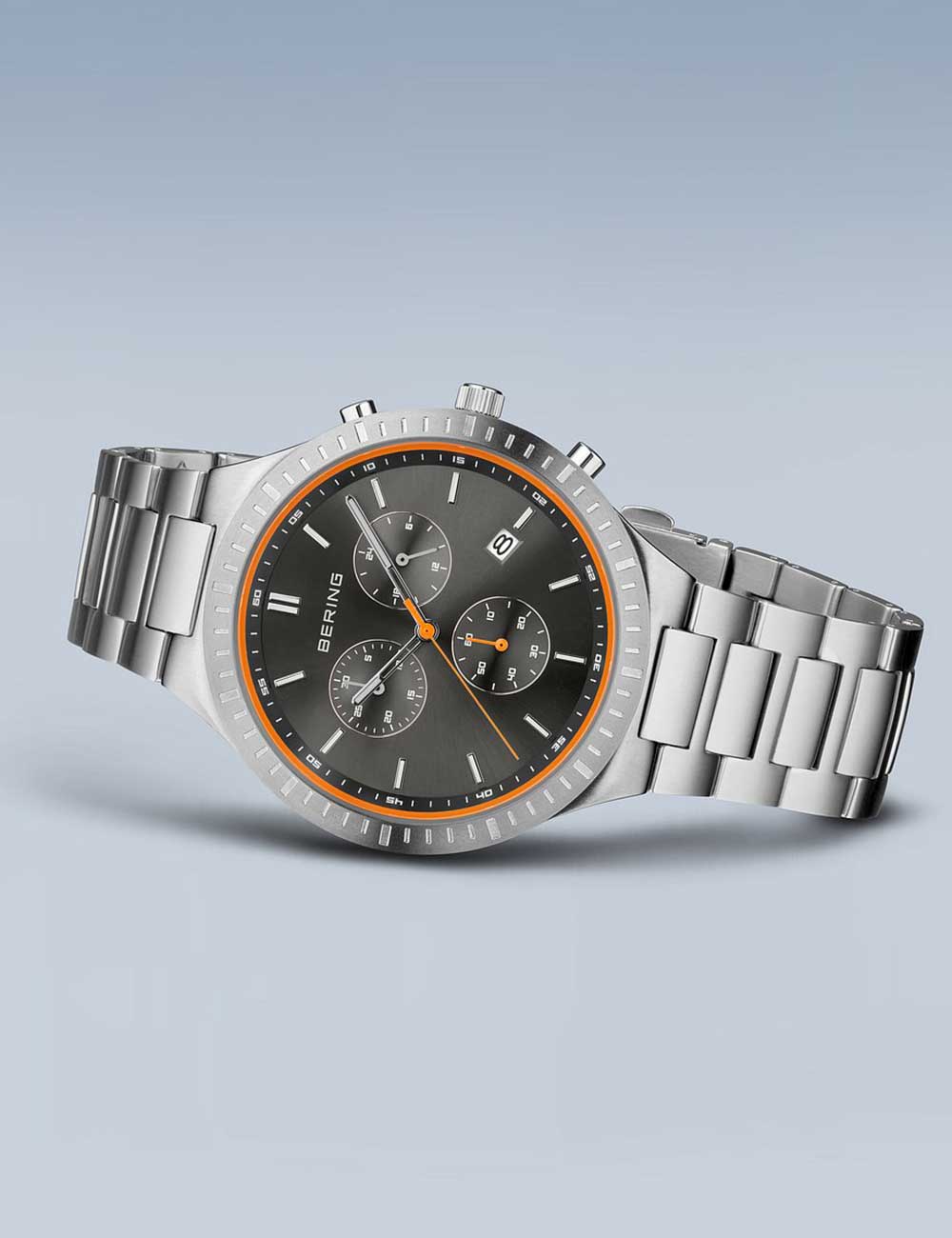 Bering 11743-709 Classic Titanium Chronograph men's watch 40mm 5ATM