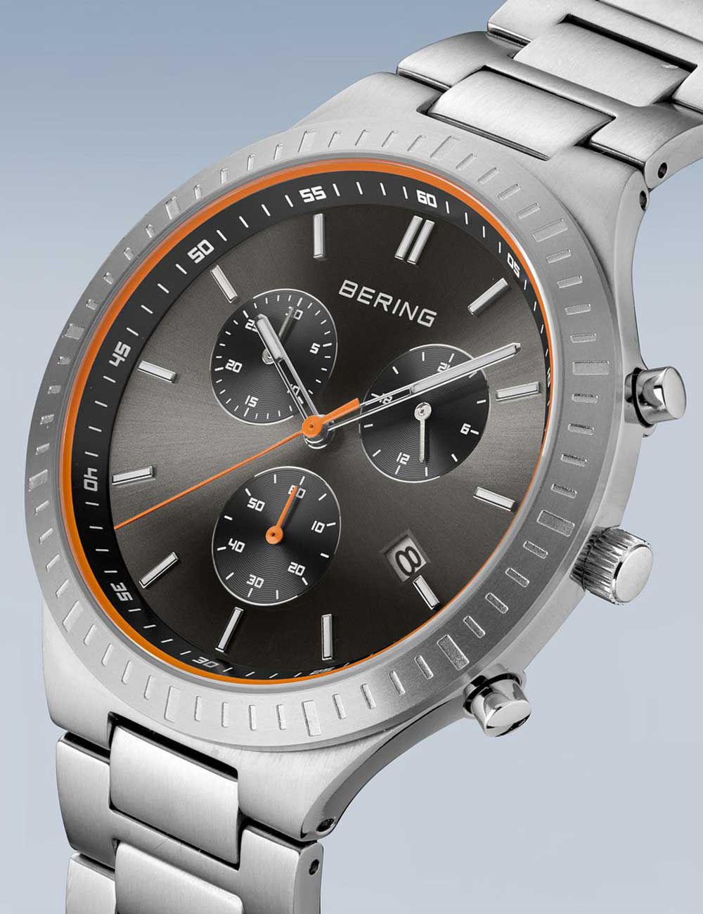 Bering 11743-709 Classic Titanium Chronograph men's watch 40mm 5ATM