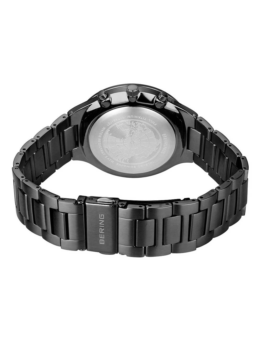 Bering 11743-727 Classic Titanium Chronograph men's watch 40mm 5ATM