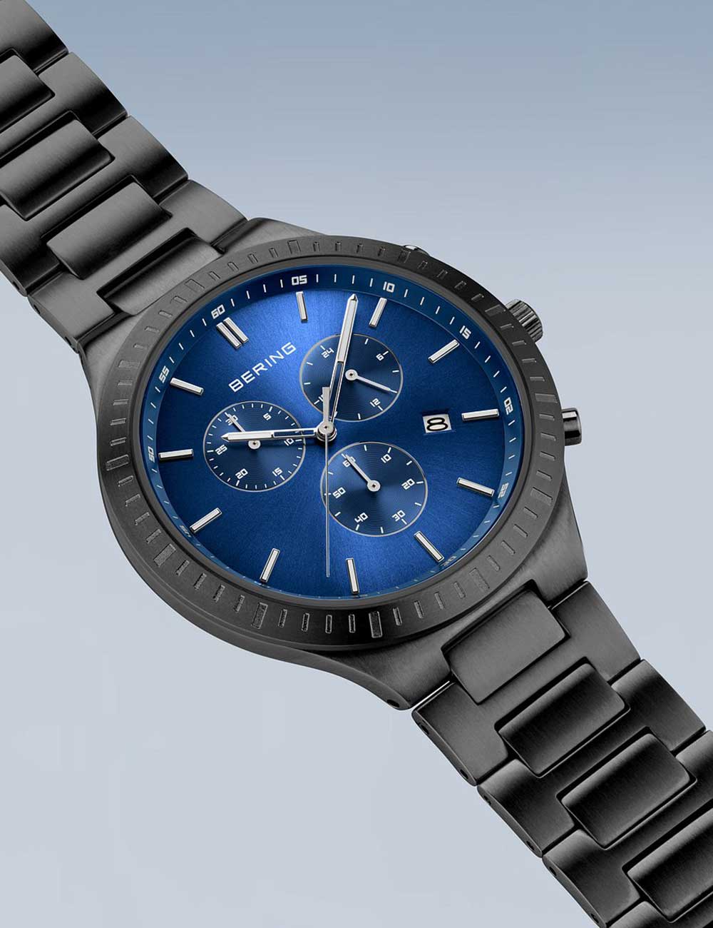 Bering 11743-727 Classic Titanium Chronograph men's watch 40mm 5ATM