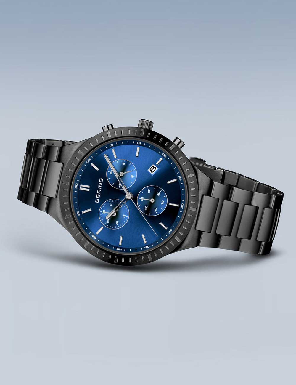 Bering 11743-727 Classic Titanium Chronograph men's watch 40mm 5ATM