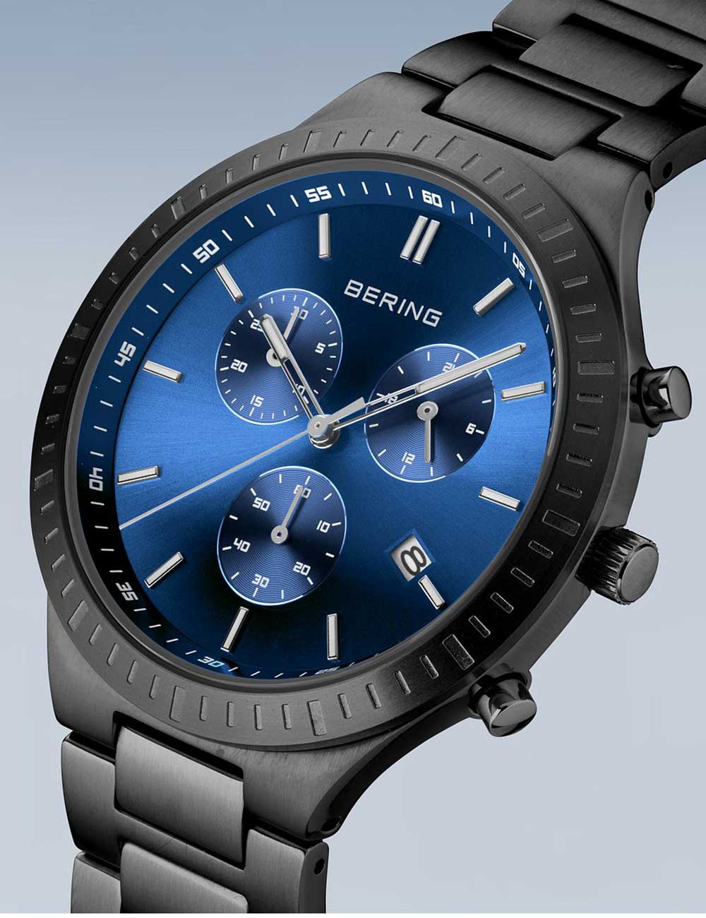 Bering 11743-727 Classic Titanium Chronograph men's watch 40mm 5ATM