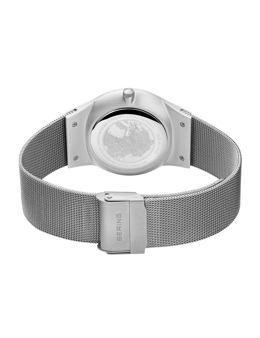 Bering 11938-008DD Classic Day-Date men's watch 38mm 3ATM