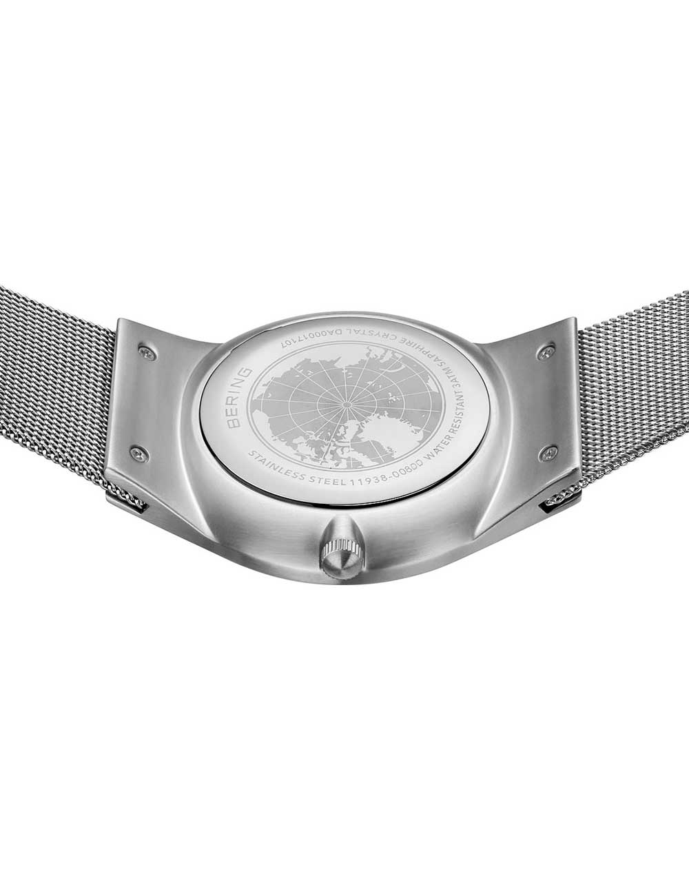 Bering 11938-008DD Classic Day-Date men's watch 38mm 3ATM