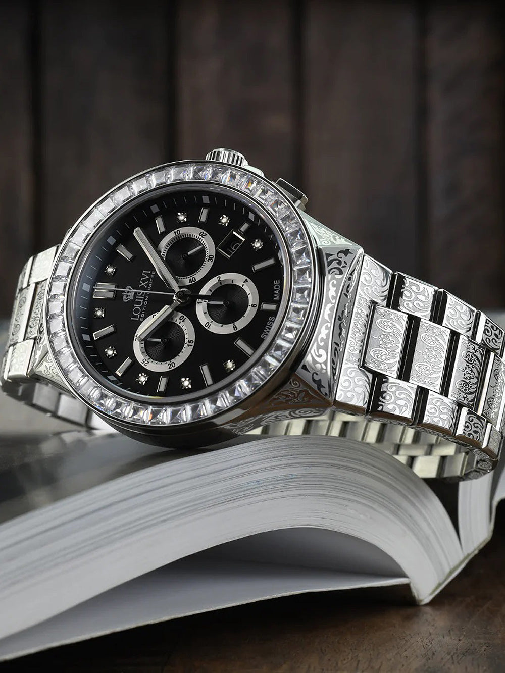 Louis XVI LXVI1217 Le Monarque Royale Chronograph men's watch 42mm 10ATM