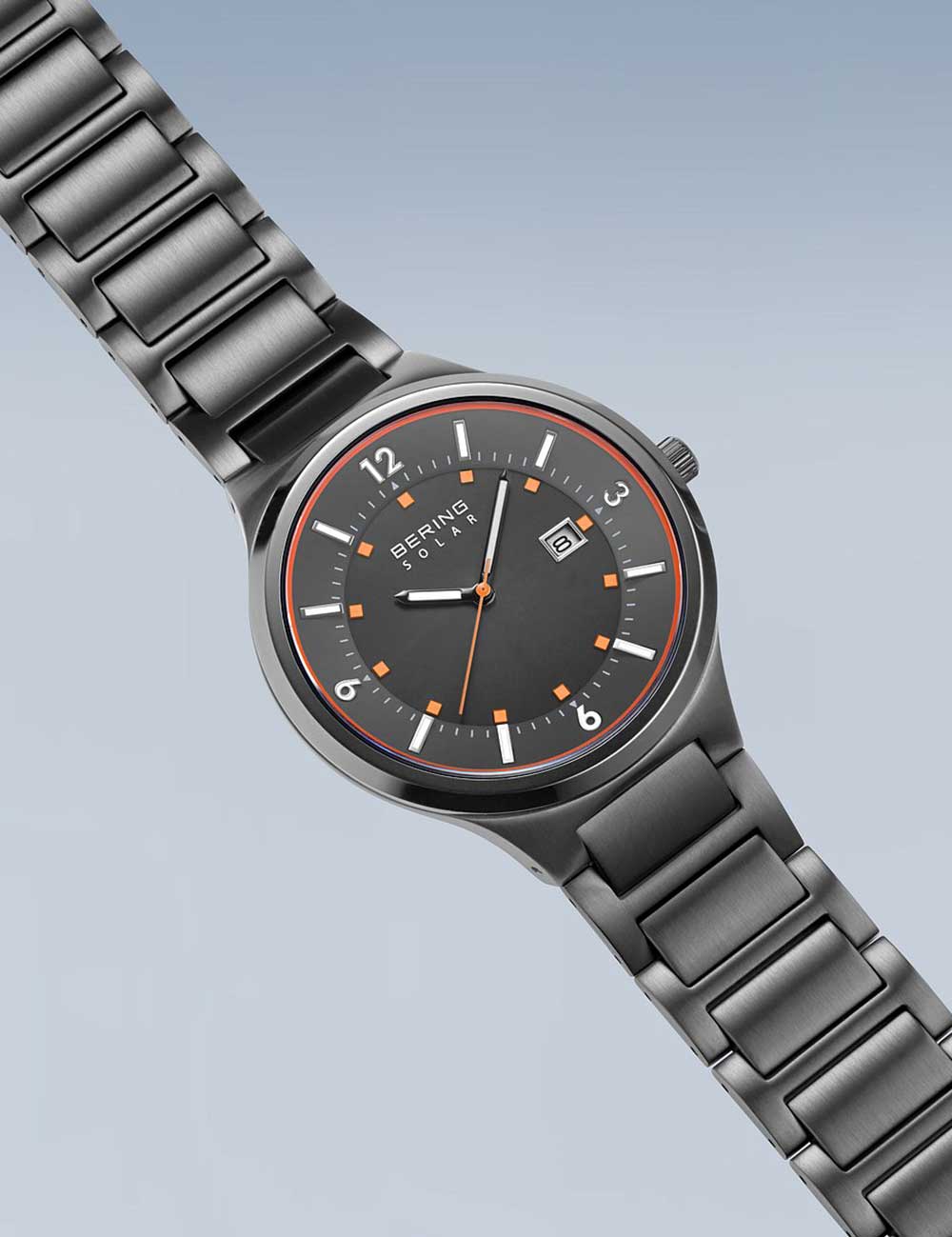 Bering 14442-777 men's watch Slim-Solar 42mm 5ATM