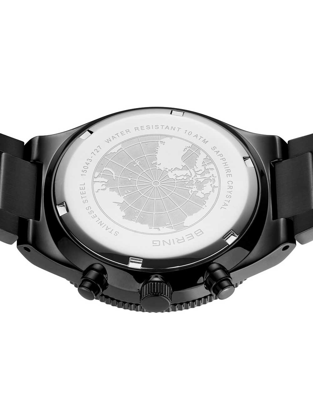 Bering 15043-727 men's watch Chronograph 43mm 10ATM