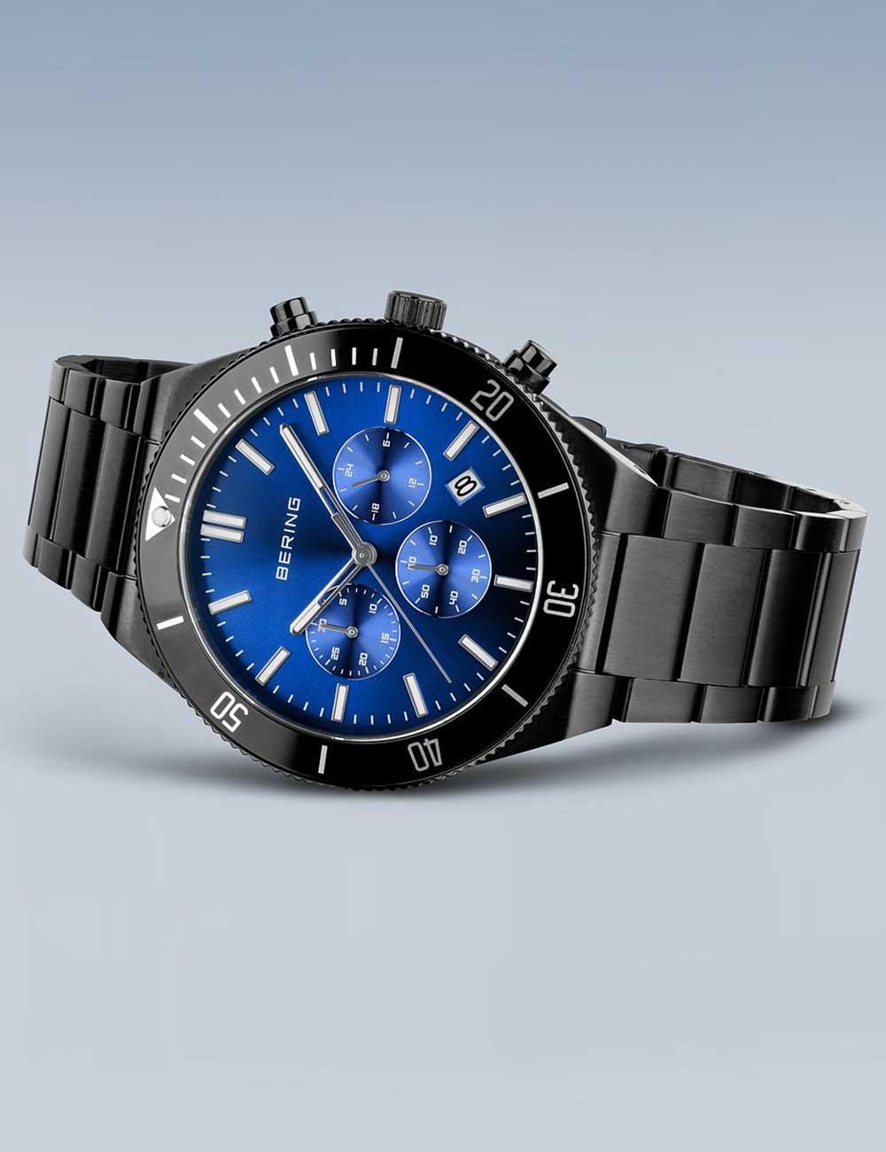 Bering 15043-727 men's watch Chronograph 43mm 10ATM