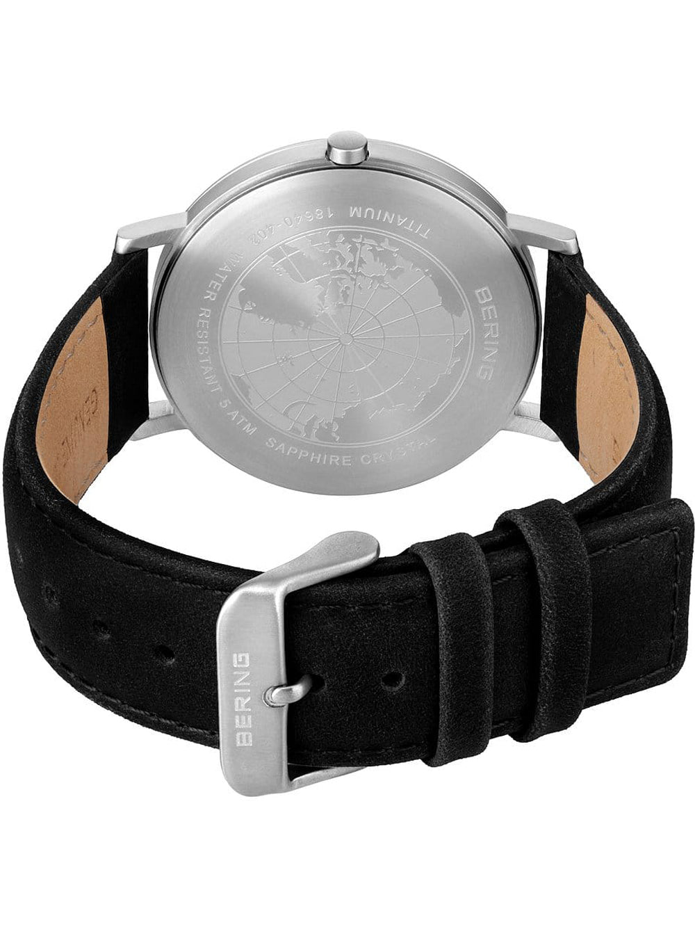 Bering 18640-402 men's watch Titanium men's watch 40mm 5ATM