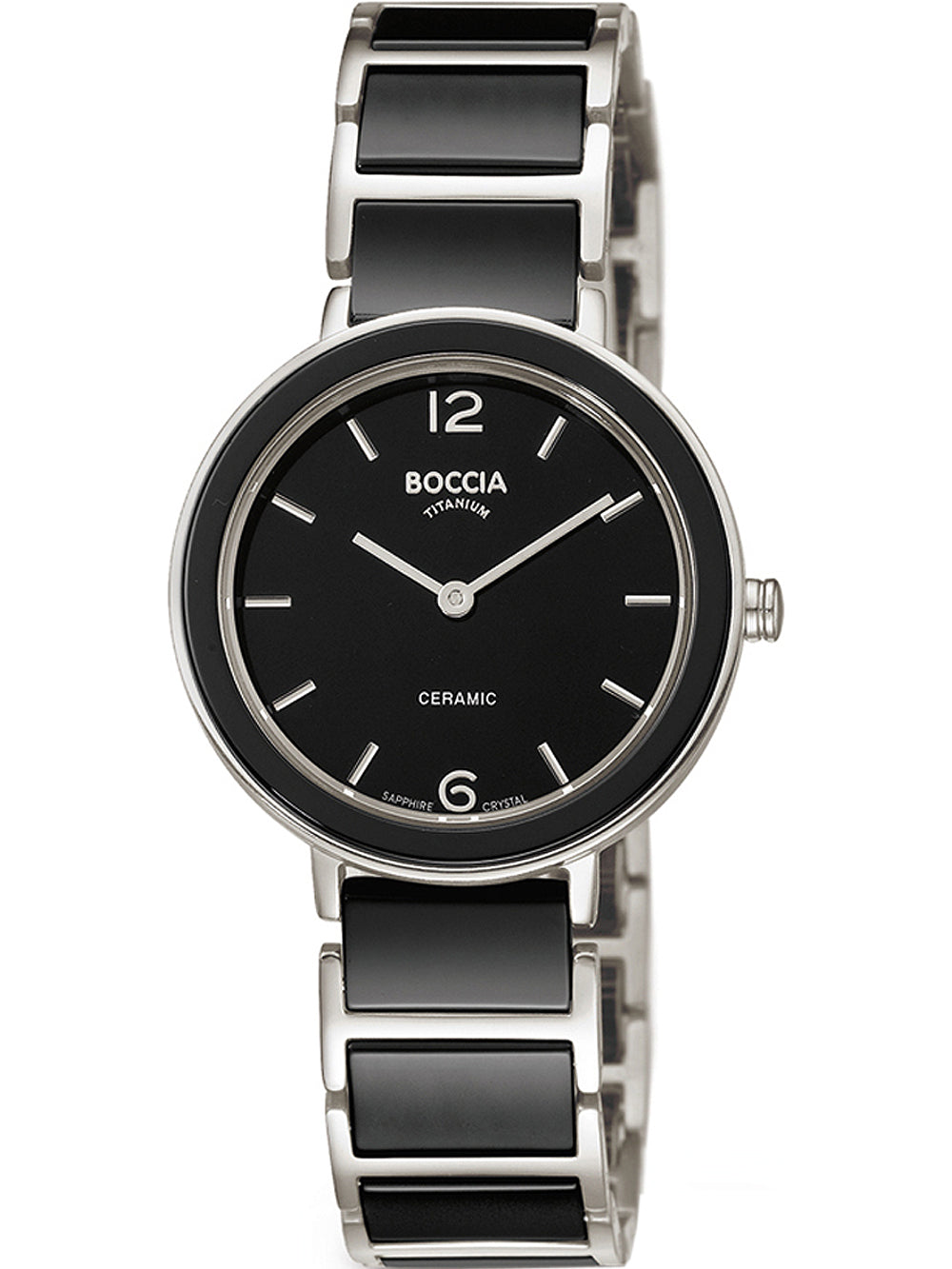 Boccia 3311-02 women's watch ceramic titanium 32mm 5ATM