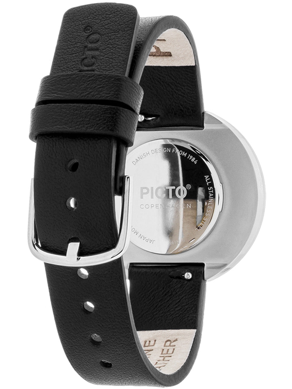 PICTO 34070-4114 women's watch Black and Steel 34mm 5ATM