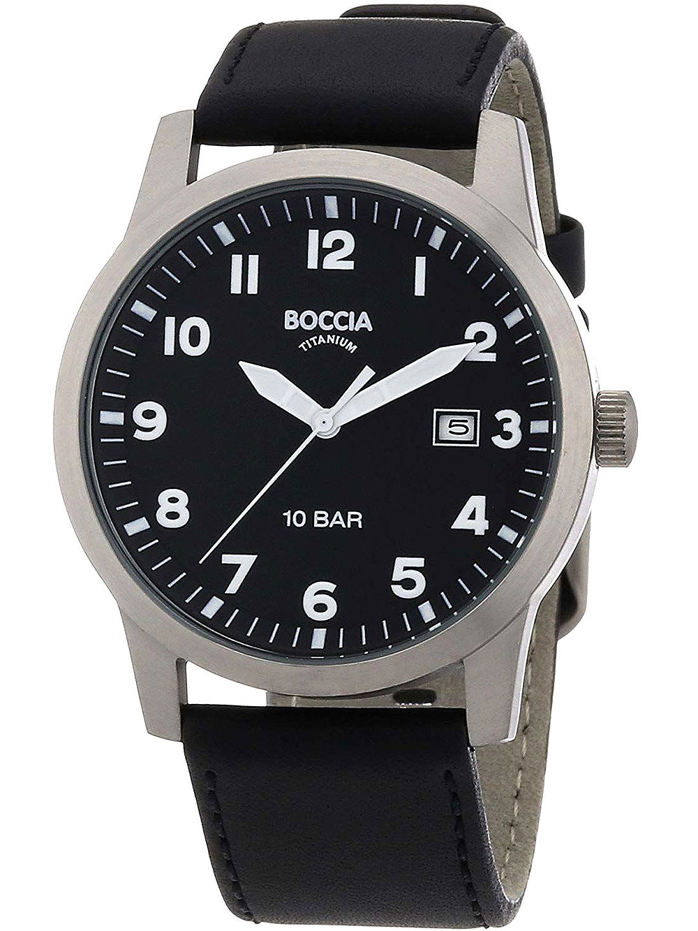 Boccia 3631-01 men's watch titanium 38mm 10ATM