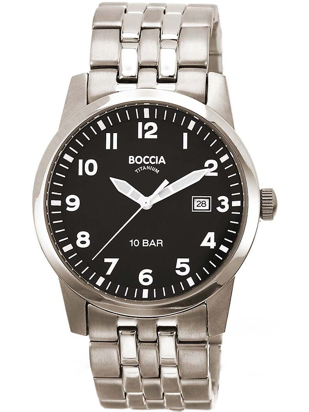 Boccia 3631-02 men's watch Titanium 38mm 10ATM