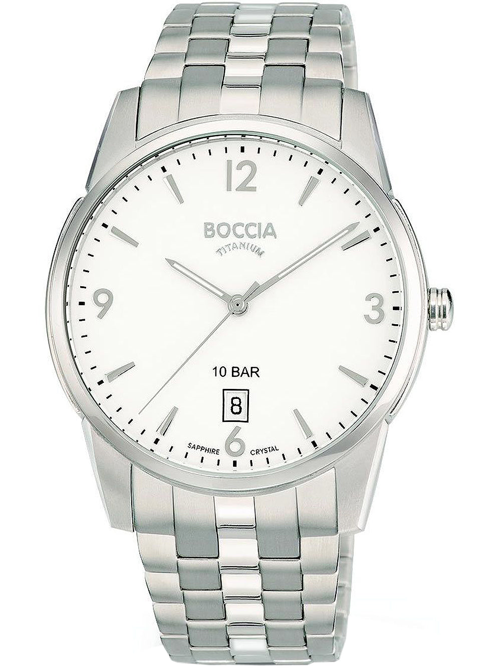 Boccia 3632-01 men's watch Titanium 40mm 10ATM