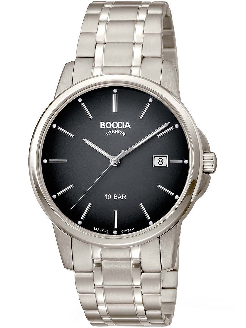 Boccia 3633-07 men's watch titanium 40mm 10ATM