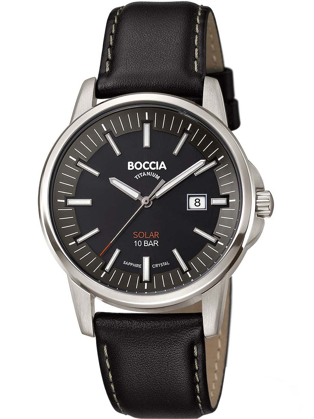Boccia 3643-02 men's watch solar titanium 39mm 10ATM
