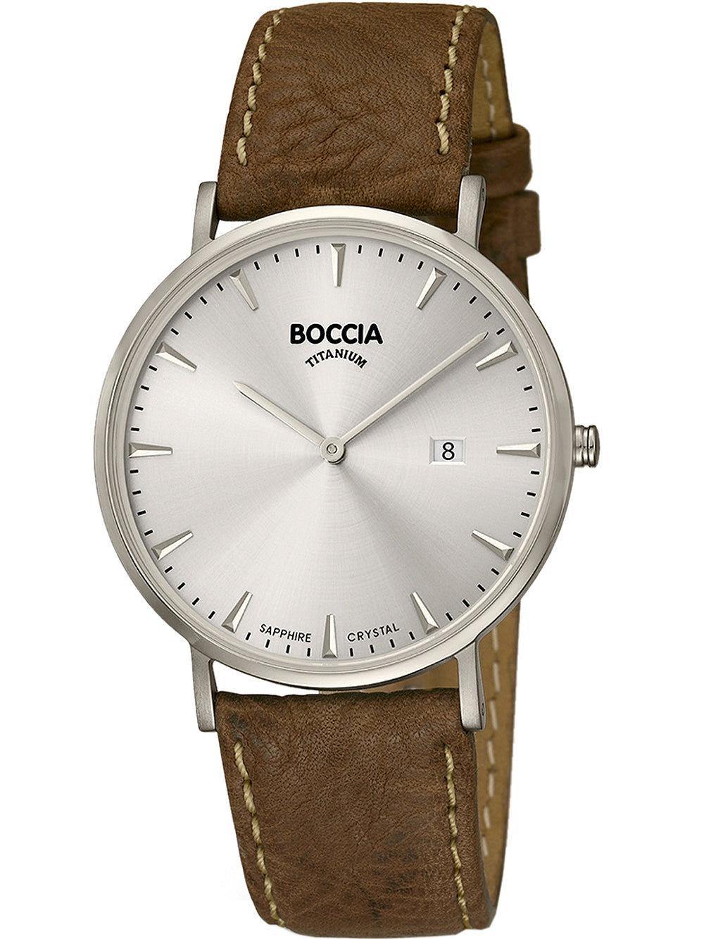 Boccia 3648-01 men's watch titanium 39mm 3ATM