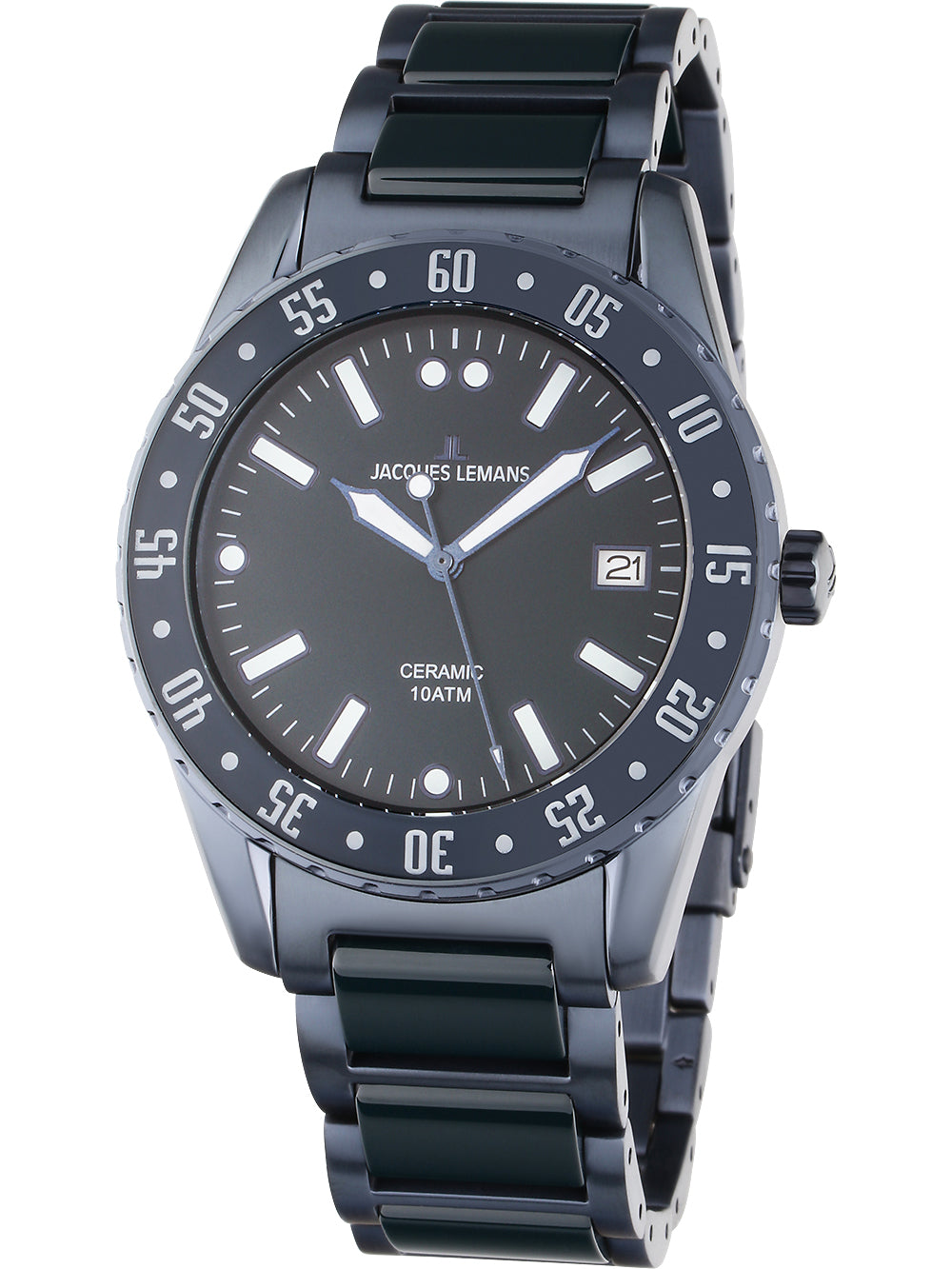 Jacques Lemans 42-10E Liverpool Ceramic men's watch 42mm 10ATM