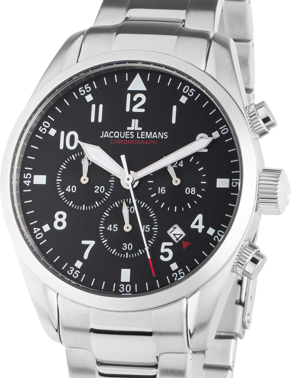 Jacques Lemans 42-2C Barcelona men's watch Chronograph 42mm 10ATM