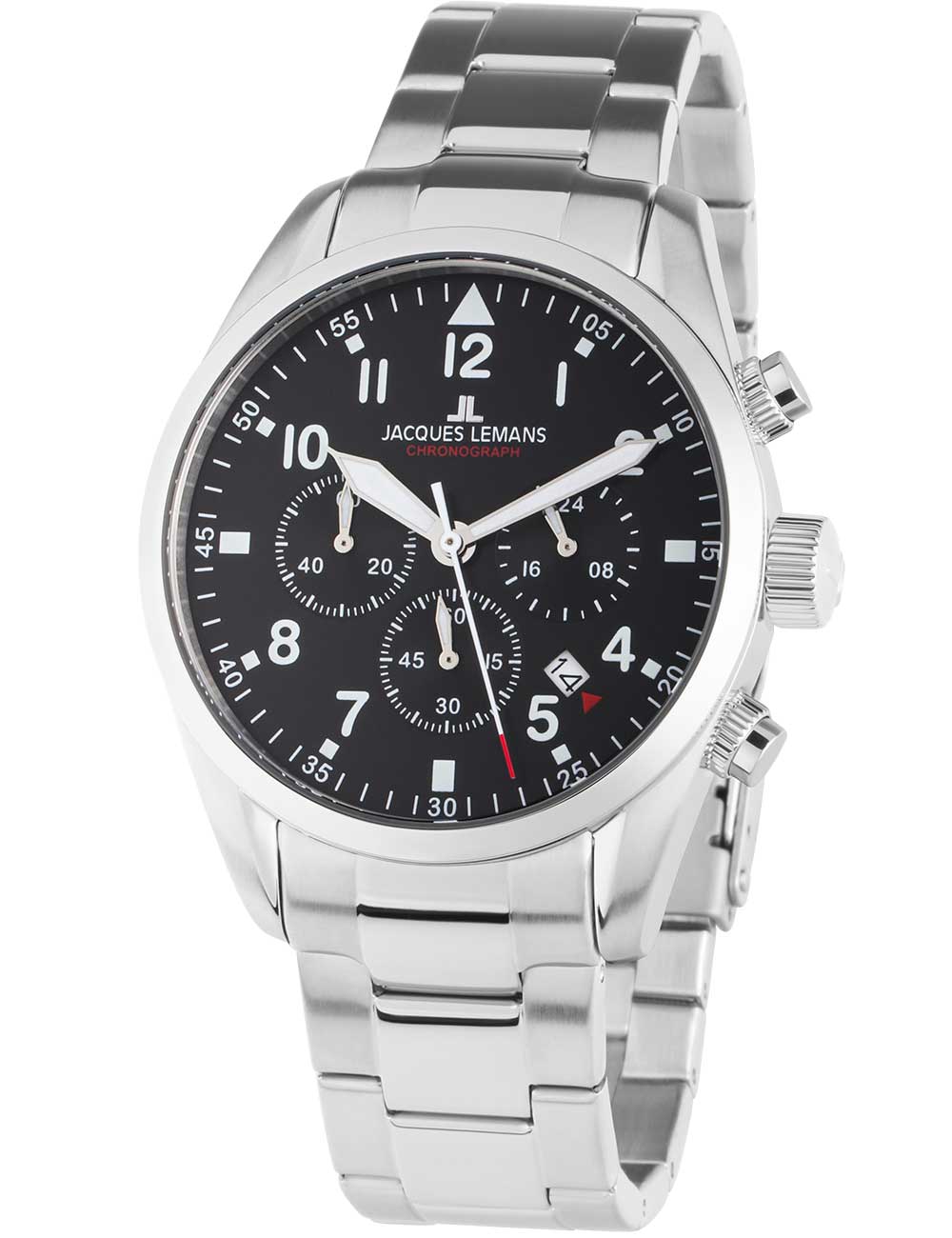 Jacques Lemans 42-2C Barcelona men's watch Chronograph 42mm 10ATM