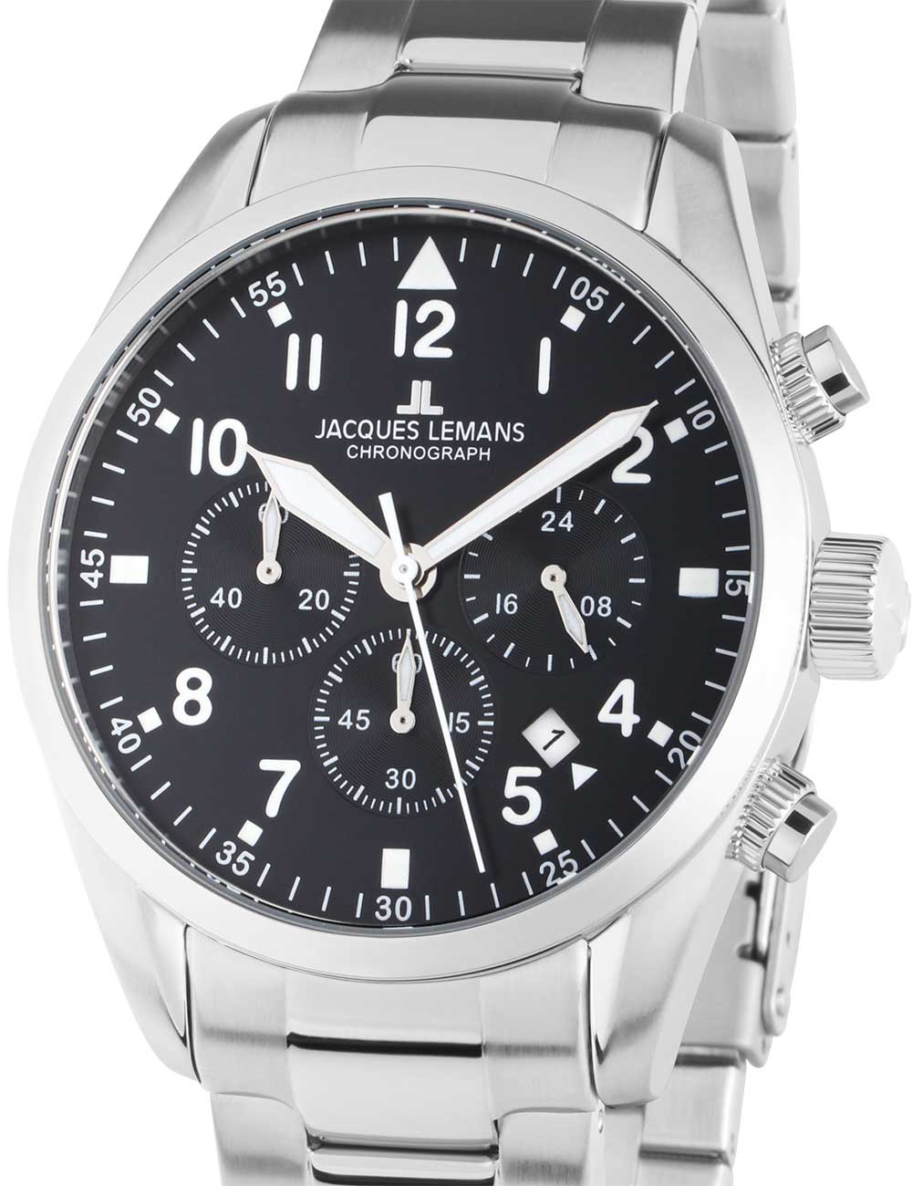 Jacques Lemans 42-2D Barcelona men's watch Chronograph 42mm 10ATM