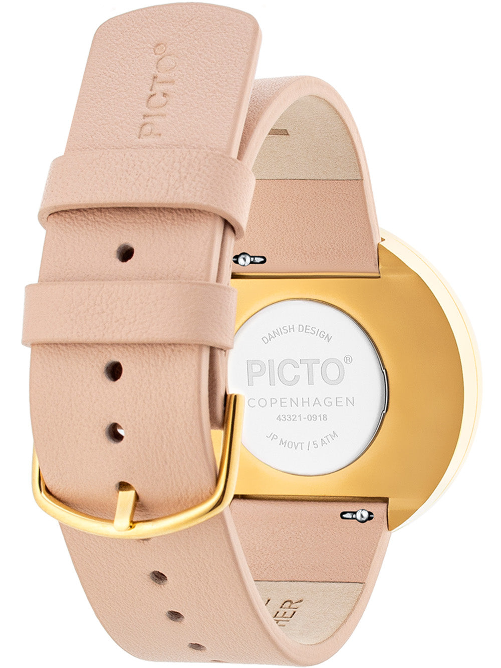 PICTO 43321-6320G women's watch White and Gold 40mm 5ATM