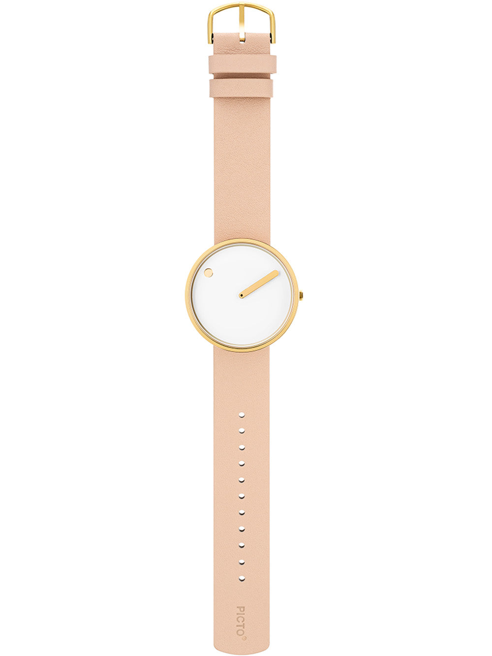 PICTO 43321-6320G women's watch White and Gold 40mm 5ATM