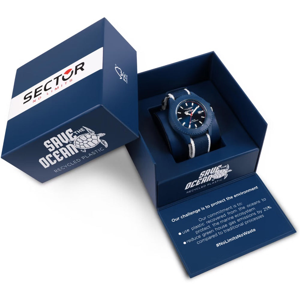 Sector R3251539001 Save the Ocean men's watch 43mm 5ATM
