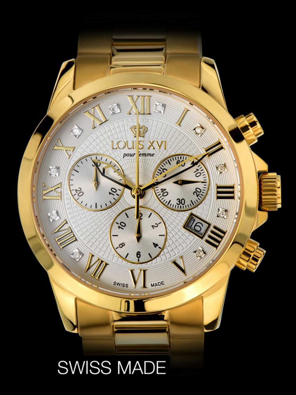 Louis XVI LXVI515 Athos women's watch Chronograph women's watch 38mm 5ATM