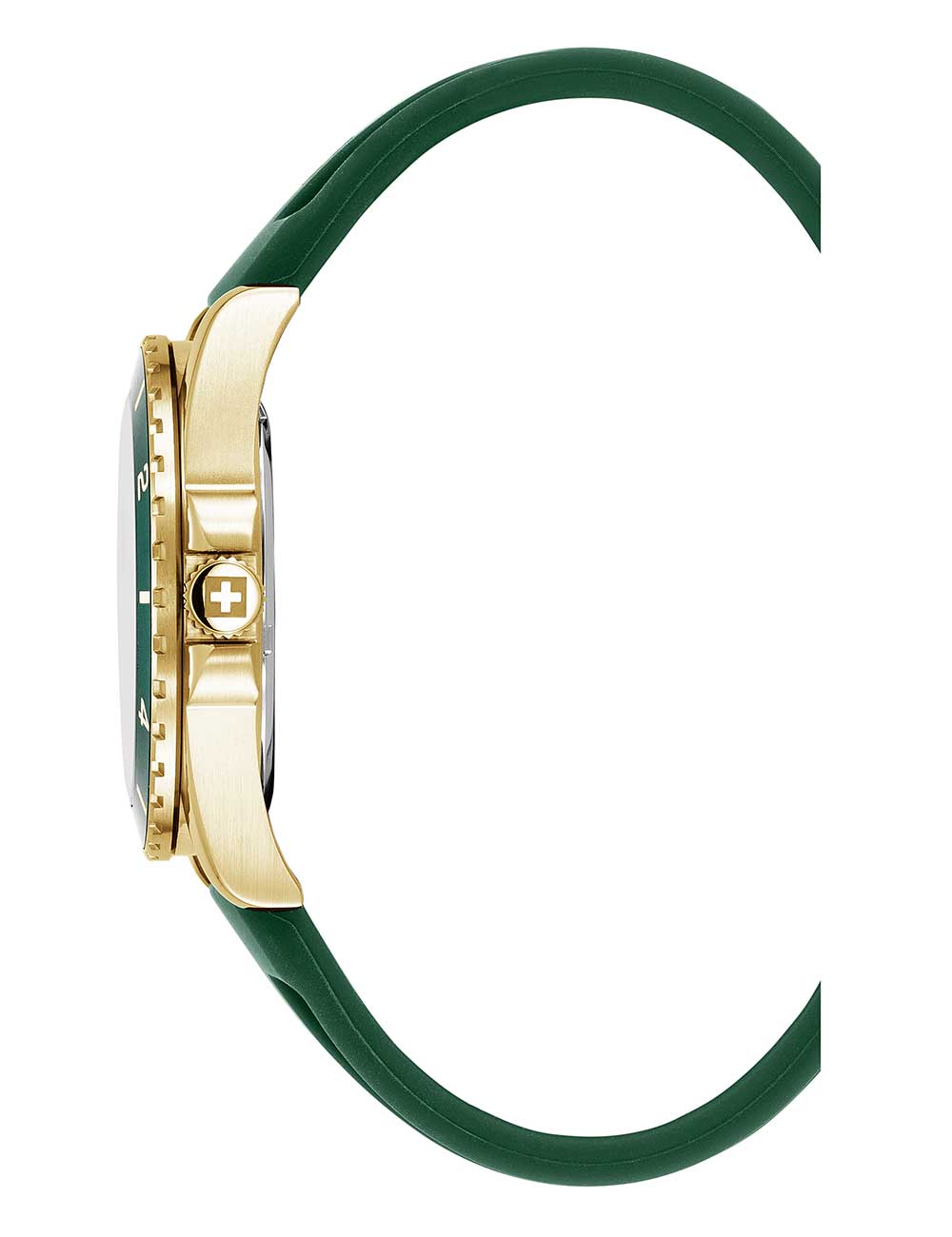 Swiss Alpine Military 7034.1814 men's watch Sierra gold green 42mm 10ATM