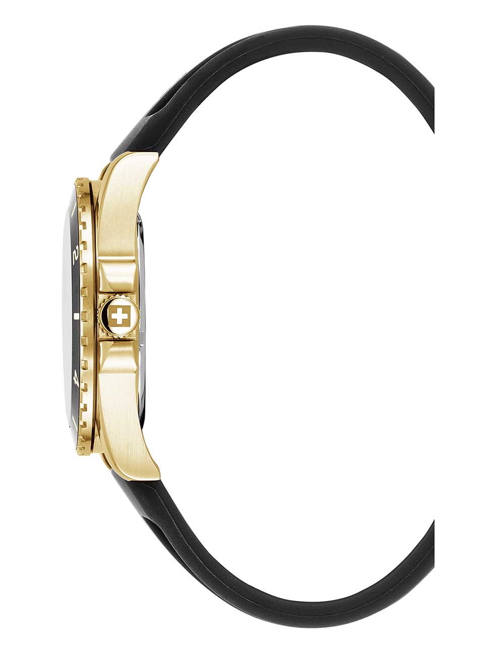 Swiss Alpine Military 7034.1817 men's watch Sierra gold black 42mm 10ATM