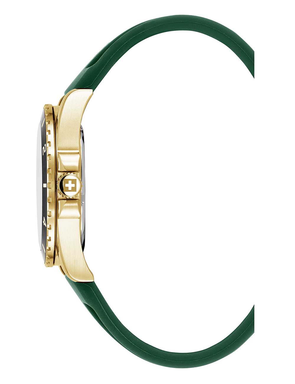 Swiss Alpine Military 7034.1818 men's watch Sierra gold green 42mm 10ATM