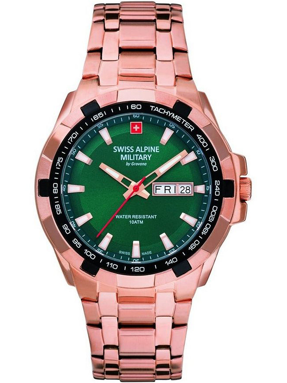 Swiss Alpine Military 7043.1164 Day-Date men's watch 42mm 10ATM