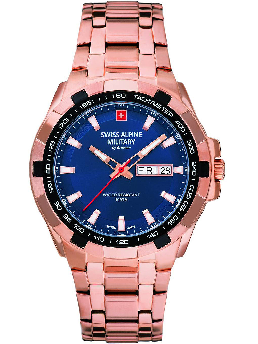 Swiss Alpine Military 7043.1165 Day-Date men's watch 42mm 10ATM