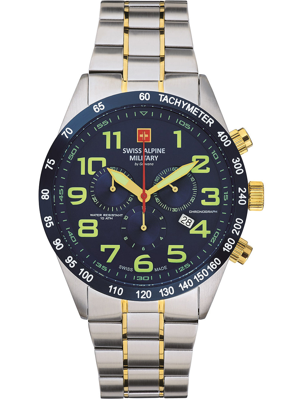 Swiss Alpine Military 7047.9145 Chronograph men's watch 45mm 10ATM