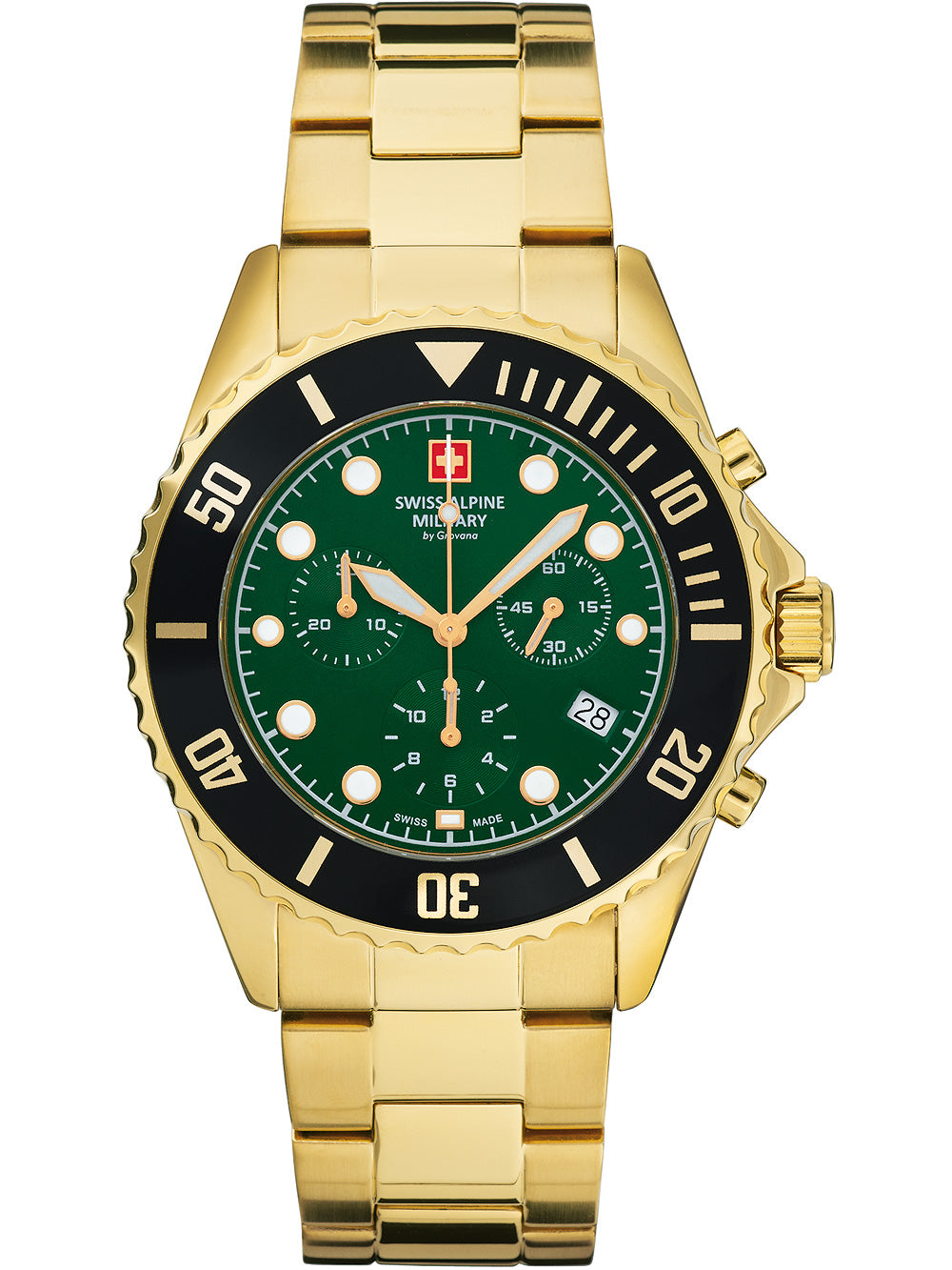 Swiss Alpine Military 7053.9114 Chronograph men's watch 42mm 10ATM