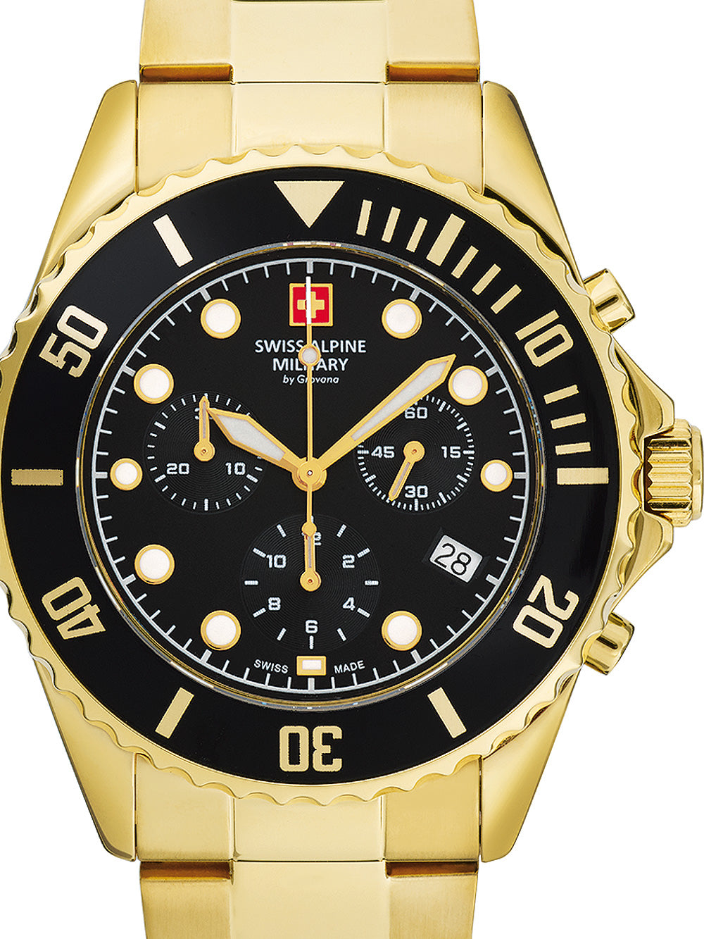Swiss Alpine Military 7053.9117 Chronograph men's watch 42mm 10ATM