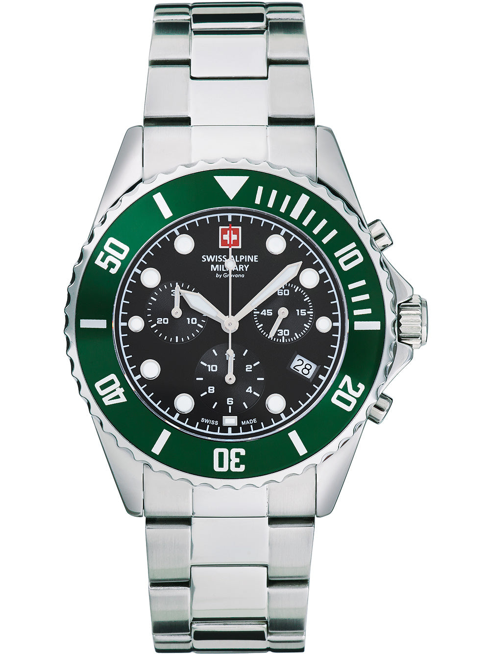 Swiss Alpine Military 7053.9133 chronograph men's watch 42mm 10ATM