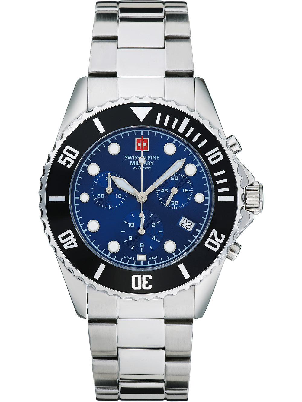 Swiss Alpine Military 7053.9138 Chronograph men's watch 42mm 10ATM