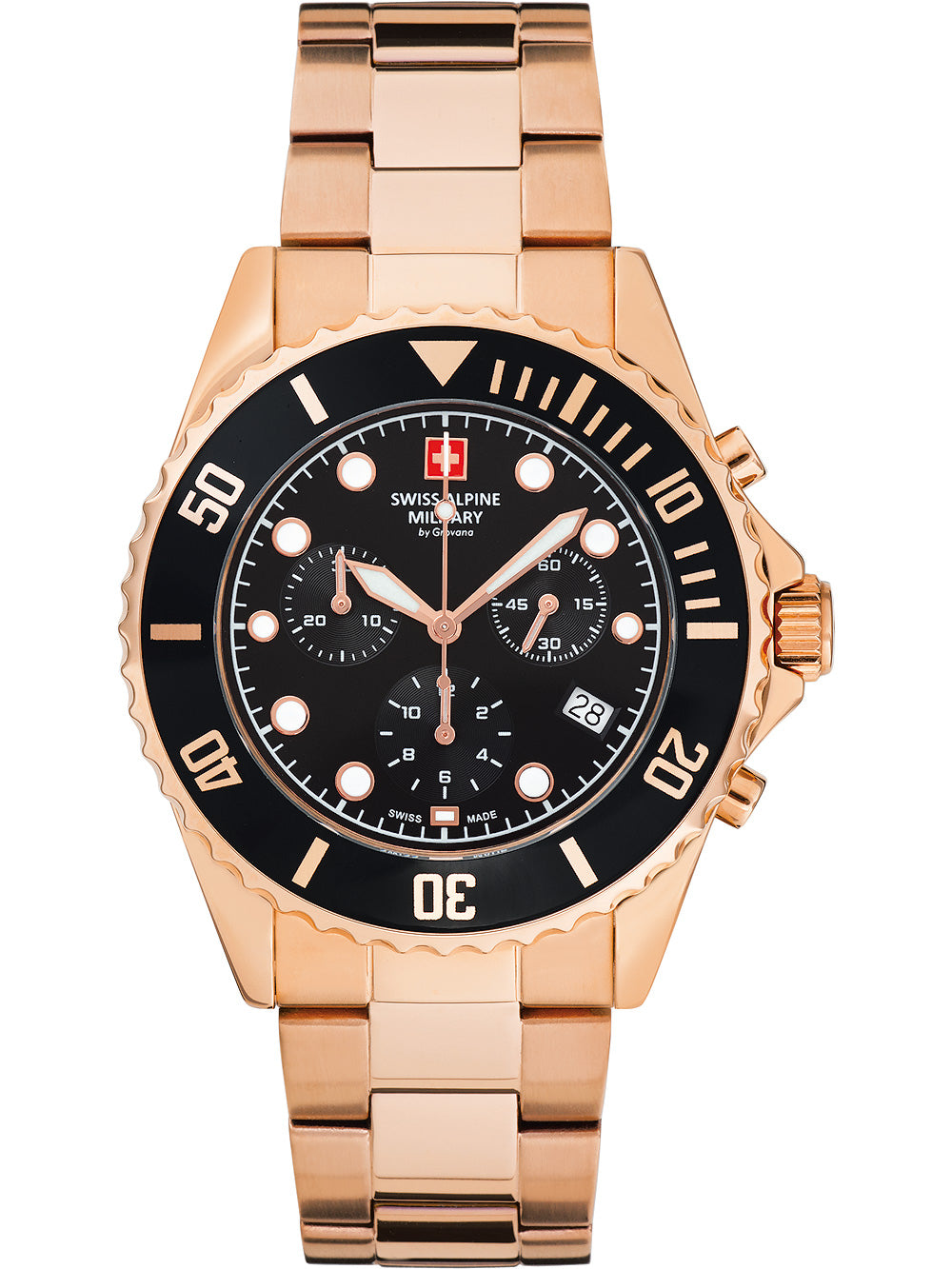 Swiss Alpine Military 7053.9167 Chronograph men's watch 42mm 10ATM
