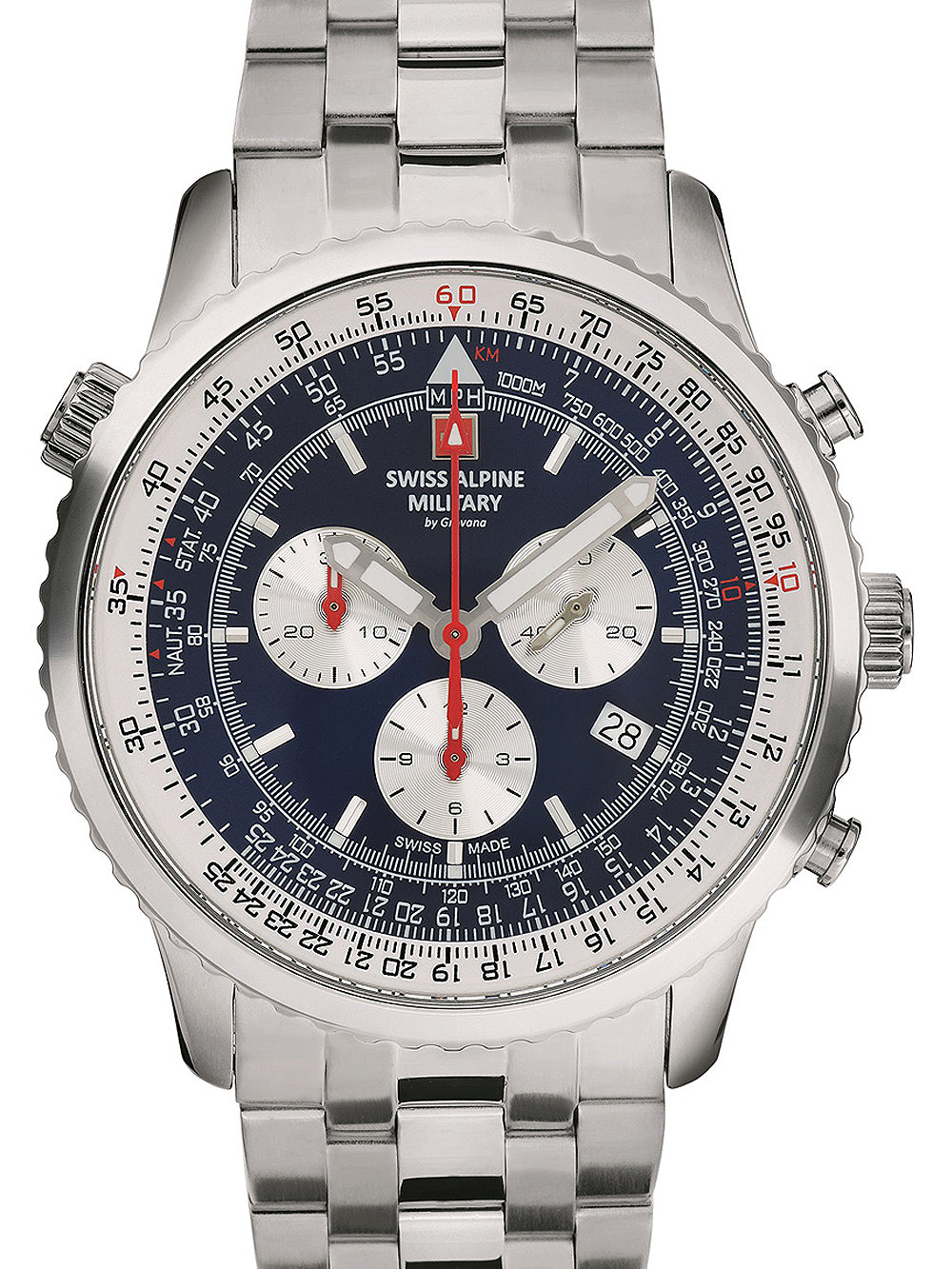 Swiss Alpine Military 7078.9135 chrono men's watch 45mm 10ATM