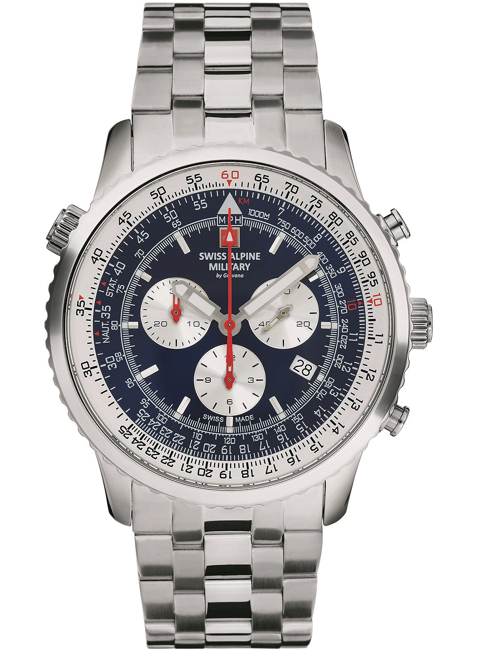 Swiss Alpine Military 7078.9135 chrono men's watch 45mm 10ATM