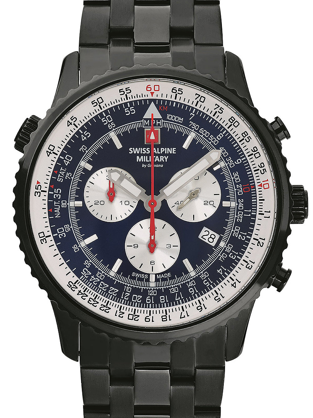 Swiss Alpine Military 7078.9175 Chronograph men's watch 45mm 10ATM