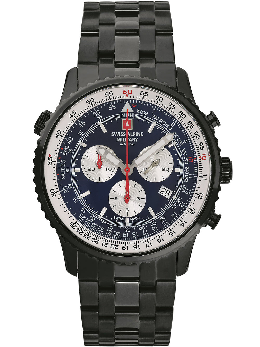 Swiss Alpine Military 7078.9175 Chronograph men's watch 45mm 10ATM