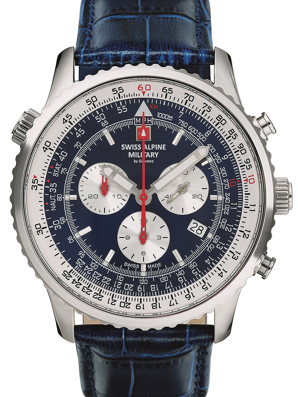 Swiss Alpine Military 7078.9535 chrono men's watch 45mm 10ATM