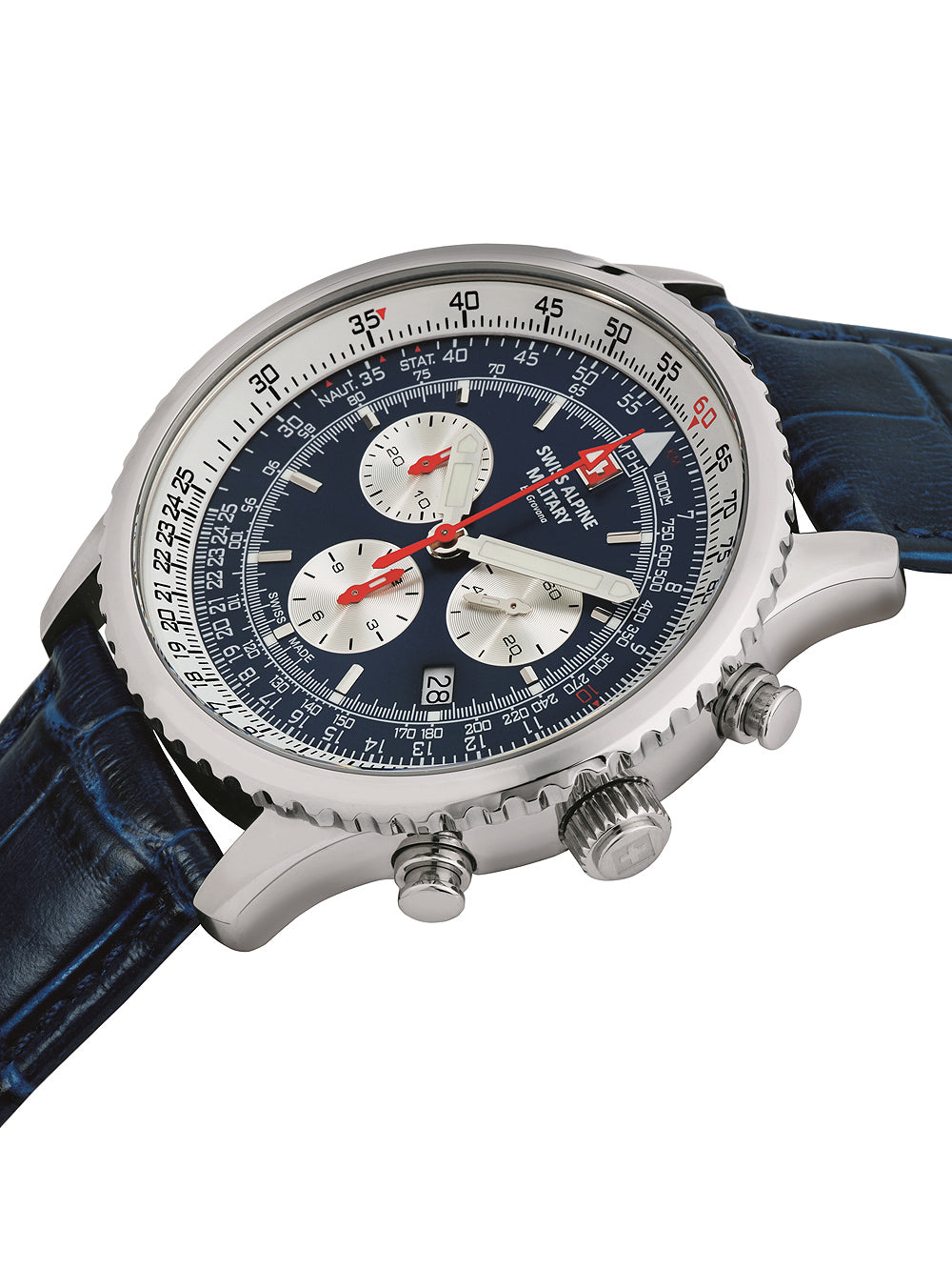 Swiss Alpine Military 7078.9535 chrono men's watch 45mm 10ATM
