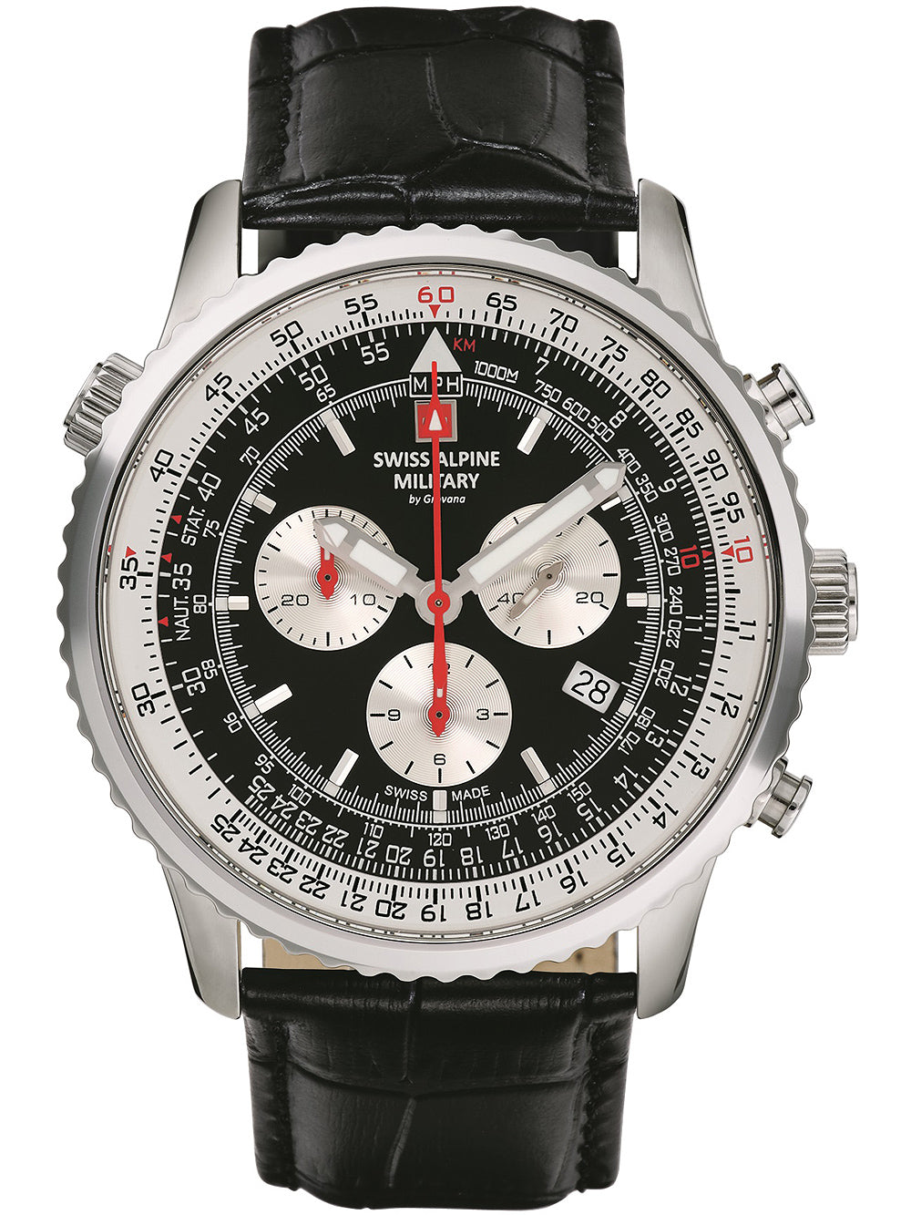 Swiss Alpine Military 7078.9537 chrono men's watch 45mm 10ATM