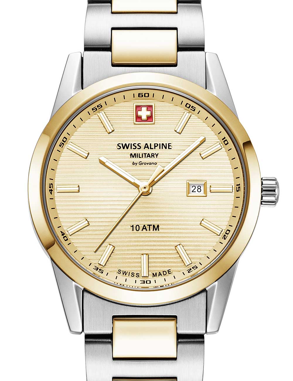 Swiss Alpine Military 7767.1141 women's watch Argos two tone gold 34mm 10ATM